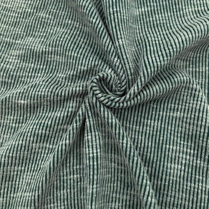 Knitted Fabric Cotton Fabric Wrinkle Resistant 4X2 Rib Bamboo Organic Cotton Spandex Knitted Fabric for Women Clothes Bamboo Fabric Cotton Fabric Textile Fabric