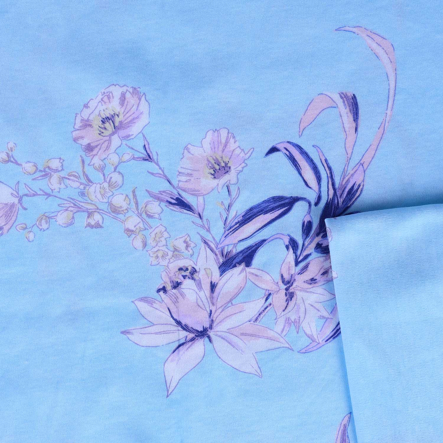 China Manufacturer Customized Home Textile Digital Print Viscose Fabric for Garment Household