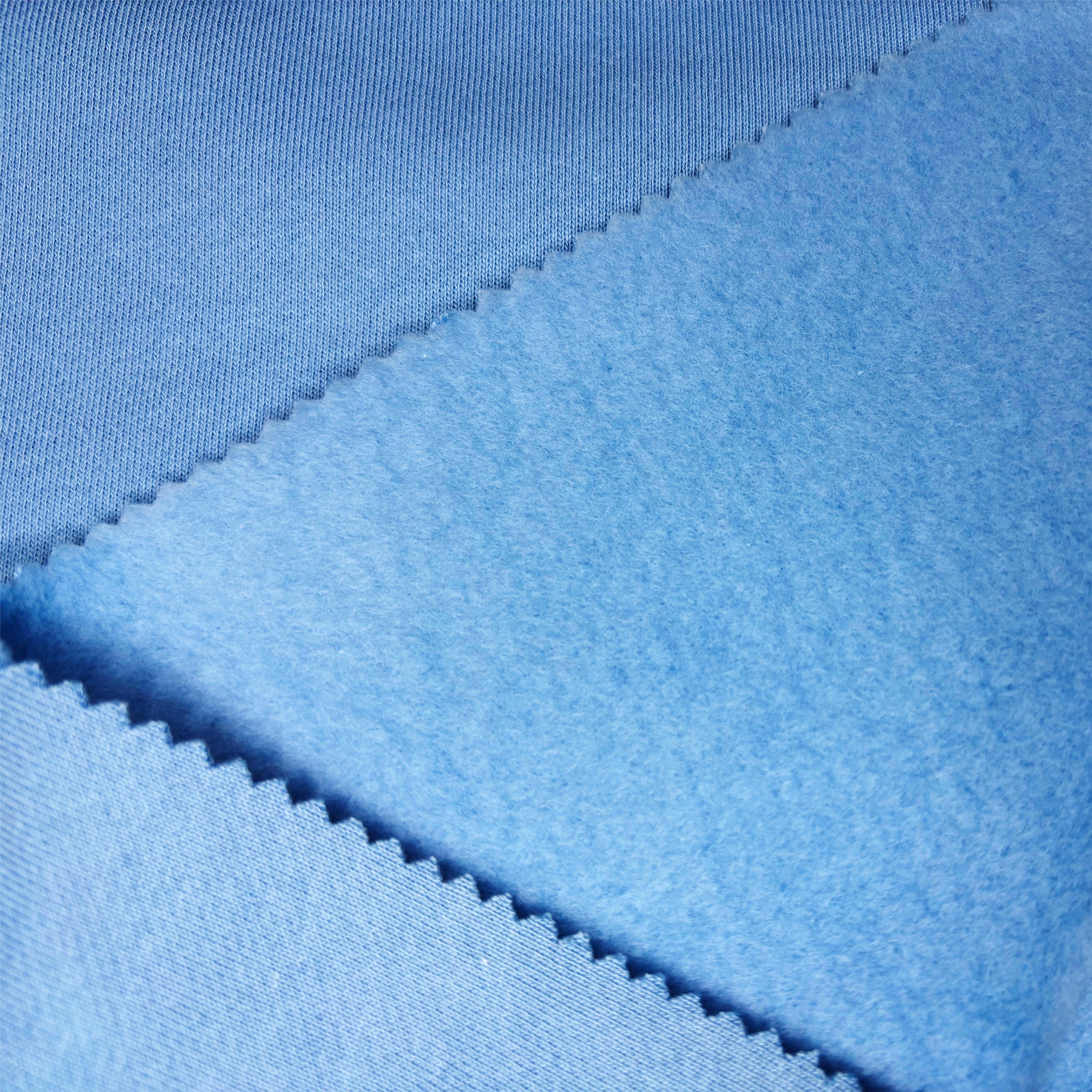 CVC Elastic Looped Fabric Cotton Polyester Spandex Terry Fabric for Garment Knitted Knitting Fabric