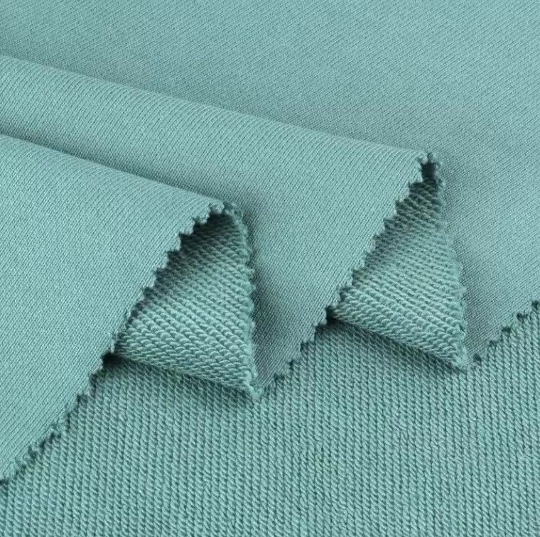 Customized Color Knitted Fabric 95% Bamboo 5% Elastane Stretch Fabric Bamboo Fabric for Sweatshirts French Terry