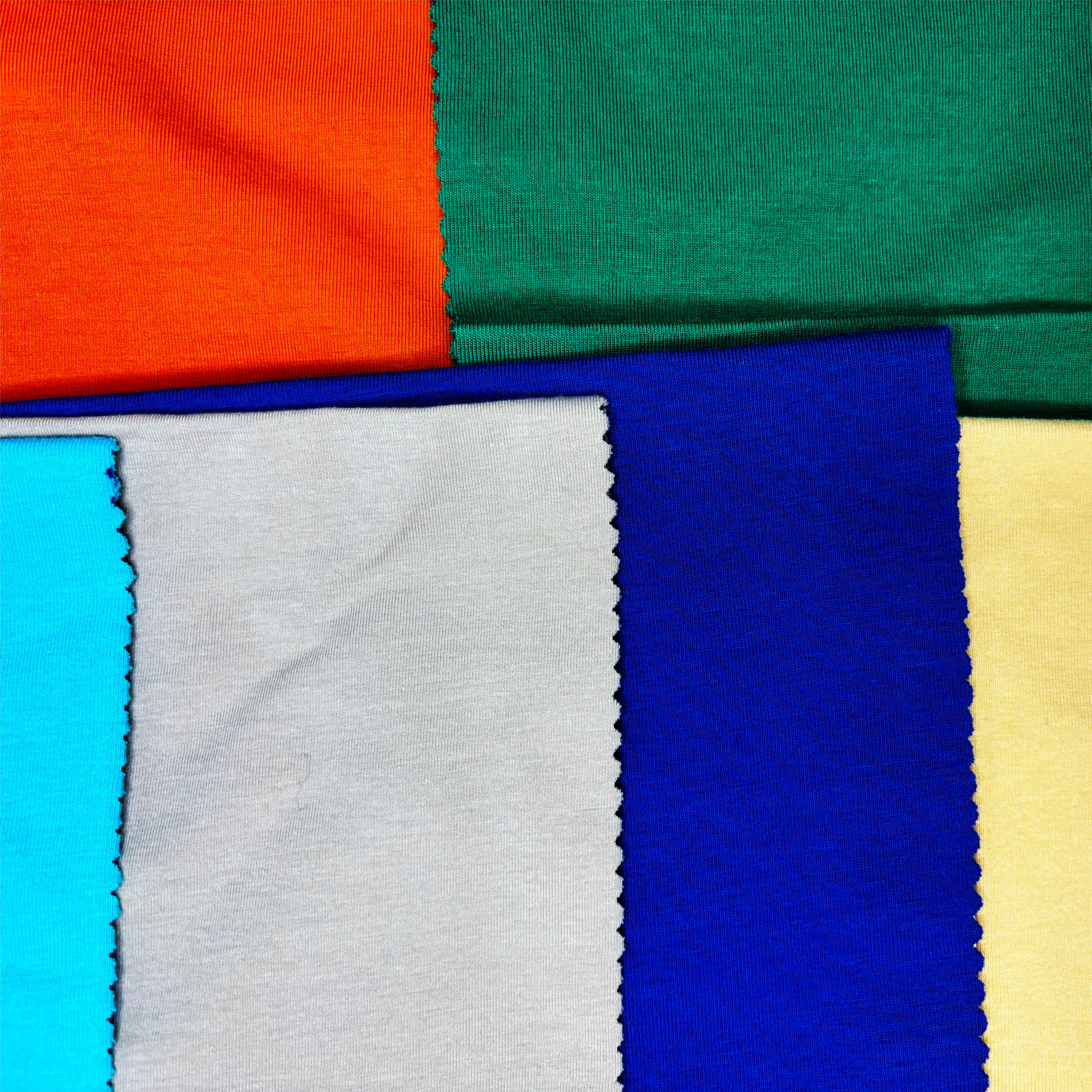 Recycled Polyester Spandex Single Jersey Fabric for Tops T-Shirt 