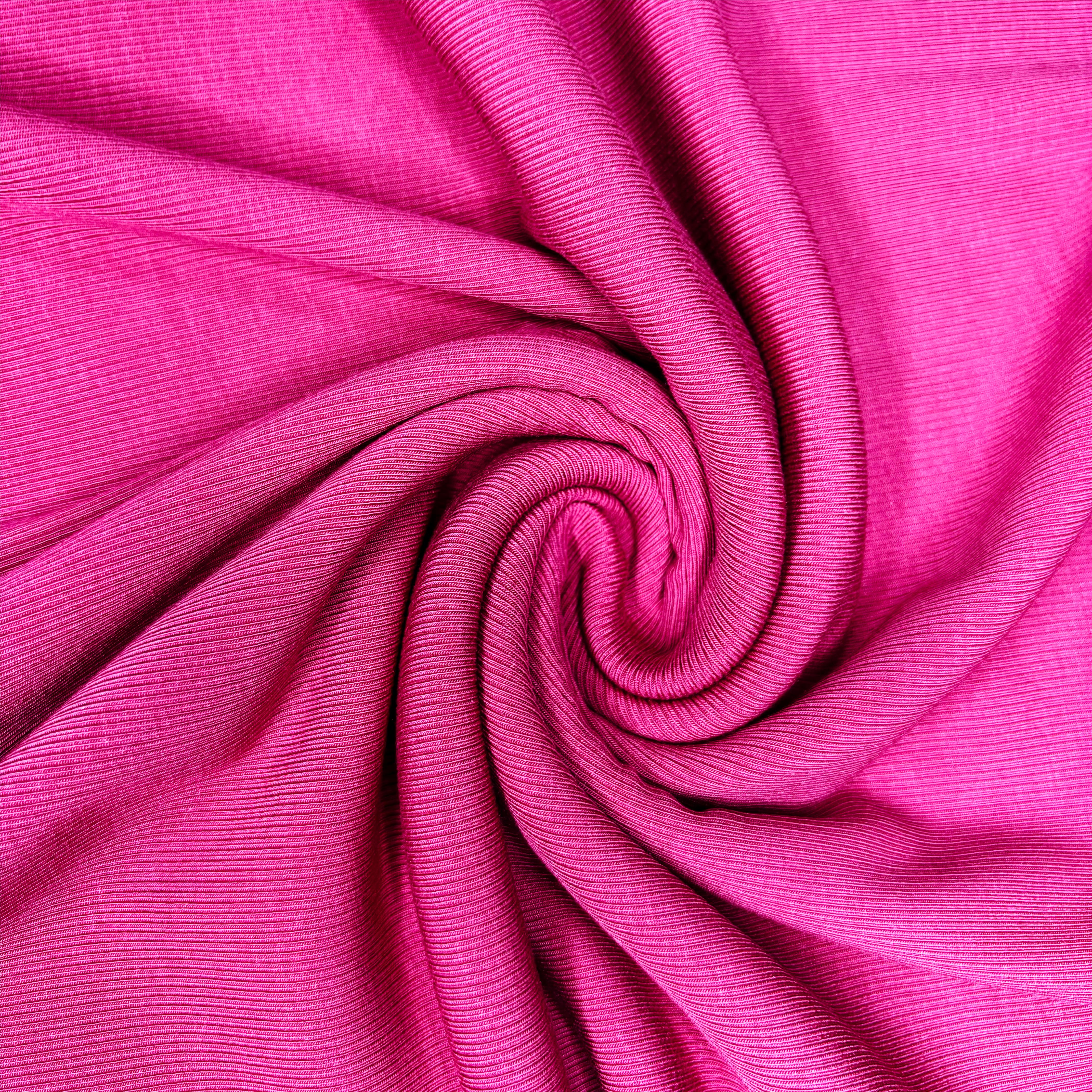 China Factories Poly Spandex Wide Dyed Ribbed Fabric Polyester Textured Rib Fabric