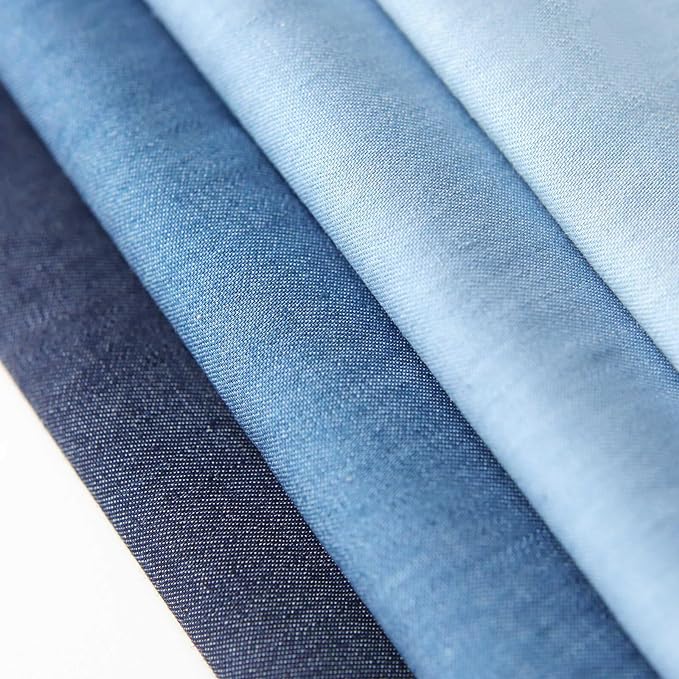 Cheap Knitted Denim Fabric for Shirts Suitable for Dresses Knitted Fabric Cotton Fabric Bamboo Fabric Cotton Fabric Textile Fabric Garment