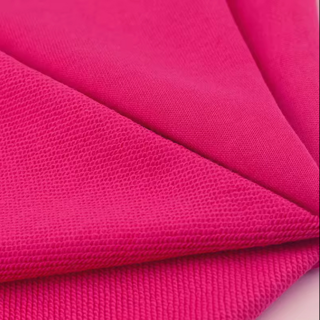 Customized Color Knitted Fabric 95% Bamboo 5% Elastane Stretch Fabric Bamboo Fabric for Sweatshirts French Terry